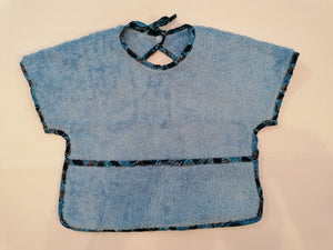 Lot de 2 bavoirs bébé à manches-tissu coton imprimé (wax).