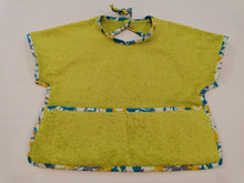 将图片加载到图库查看器，Lot de 2 bavoirs bébé à manches-tissu coton imprimé (wax).

