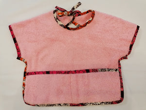 Lot de 2 bavoirs bébé à manches-tissu coton imprimé (wax).