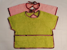 Charger l&#39;image dans la galerie, Lot de 2 bavoirs bébé à manches-tissu coton imprimé (wax).
