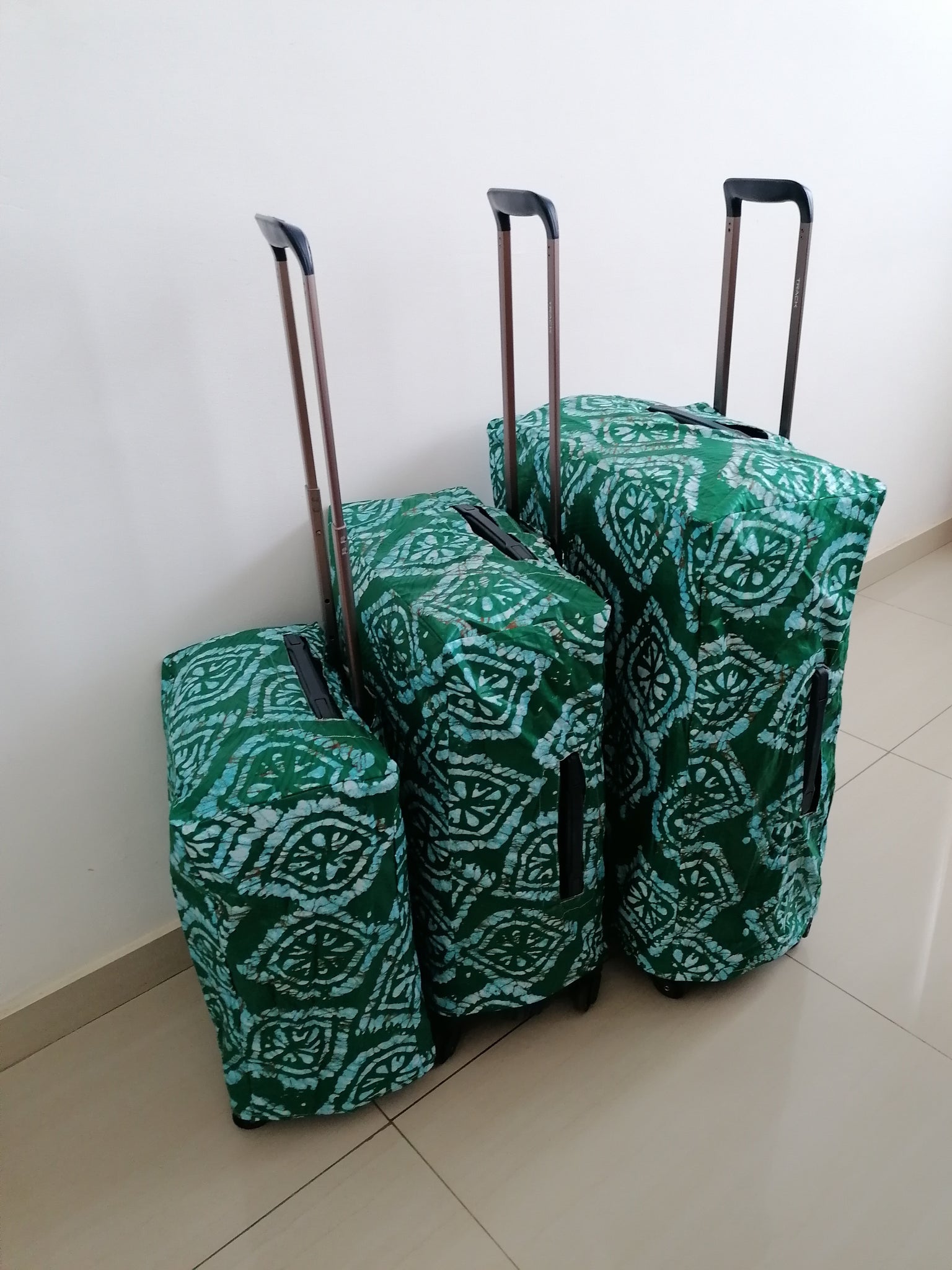 Pack de 3 housses de protection élastiques pour valise, tailles M