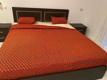 Charger l&#39;image dans la galerie, Parure Housse de Couette, Zippée pour lit King Size imprimé Wax
