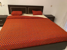 Charger l&#39;image dans la galerie, Parure Housse de Couette, Zippée pour lit King Size imprimé Wax
