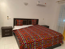 Charger l&#39;image dans la galerie, Parure Housse de Couette, Zippée pour lit King Size imprimé Wax
