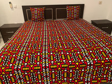 Charger l&#39;image dans la galerie, Parure Housse de Couette, Zippée pour lit King Size imprimé Wax
