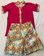 Load image into Gallery viewer, Ensemble short fille tissus WAX
