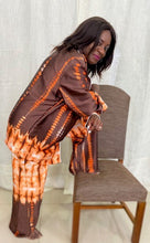 Load image into Gallery viewer, Pyjama Dame tissu soie imprimé wax
