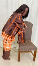 Load image into Gallery viewer, Pyjama Dame tissu soie imprimé wax
